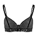 Freebily Women's Sequin Sparkle Shine Glitter Bra Top for Cabaret Raves Belly Dance Black Medium