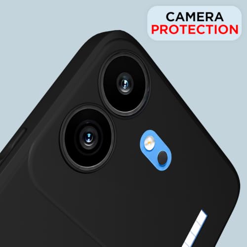 Image of Outlouders Back Cover for Nothing Phone 4b 5G | Camera Protection | Durable Soft Matte Silicone Bumper Case (Black)