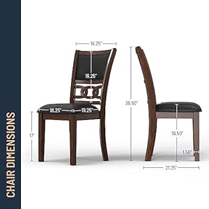 Newclassicfurnituregia5piecerounddiningsetwith1diningtableand4chairs47inchbrown Urban Country Home Decor New classic furniture gia 5 piece round dining set with 1 dining table and 4 chairs 47 inch brown urban country home decor