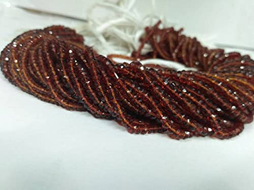 Brandy Citrine Faceted Rondelle Beads 2.5-3mm LKBEADS éclat facetté nuance ambrée intense