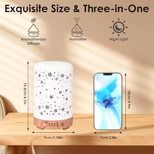 Diffuseur Aromathérapie Electrique en Céramique Noble Dreamhigh Haute Qualité 100ml