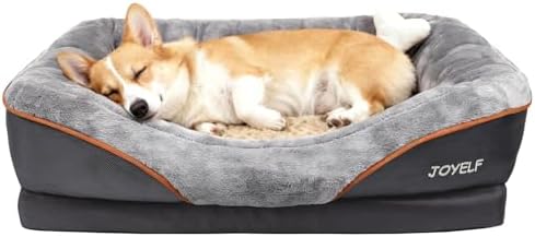 JOYELF Medium Memory Foam Dog Bed, Orthopedic Dog Bed and Sofa wi...