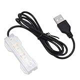 [COMODITÀ DI RICARICA USB] Accendi facilmente questa luce dell'acquario con una presa USB, adatta per alimentazione mobile, computer e testina di ricarica.