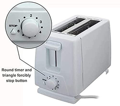 HYLK Beruf Toaster, 750 Wbrotmaschine Haushalt Automatictoaster 2 Scheiben Edelstahl Retro Toasterbread Maker – Bild 3
