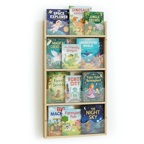 Giklux Librería Infantil de Pared 4 Niveles