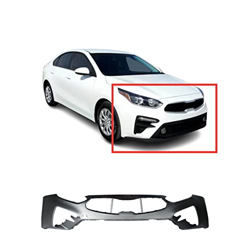 FitParts Compatible with Front Upper Bumper Cover Fascia 2019 2020 2021 Kia Forte Sedan KI1014104 S EX EX+ FE GT L LX LXS. New Primed Without Sensor Holes Ready to Paint. 86511M7000