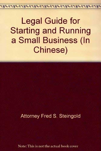 Legal Guide for Starting and Running a Small Bu... 0939083493 Book Cover