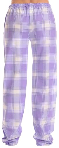 Image of Just Love Women's Buffalo Plaid Pajama Pants, 100% Cotton Jersey Knit Sleep and Lounge PJ Bottoms