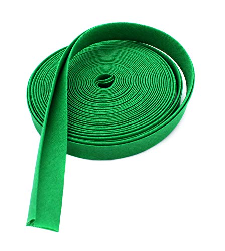 Biais double pli 1,27 cm en polycoton vert ruban de couture 5 m - 2