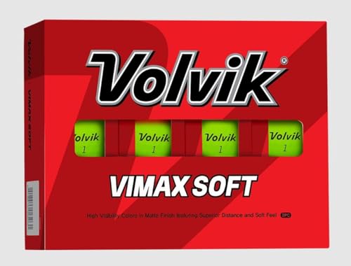 Volvik Vimax Soft Matte Finish Golf Balls (One Dozen)