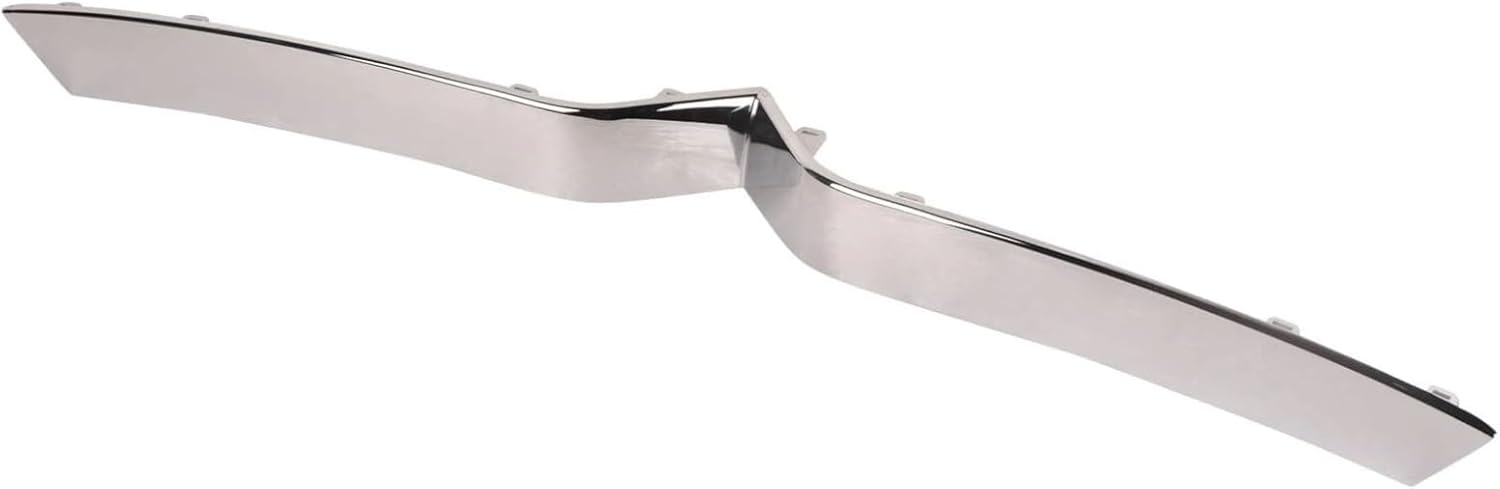 Front Upper Grille Trim, Chrome ABS Plastic, Compatible with Tesla Model X 2016-2020, ABS Silver,OEM 1047022-00-D