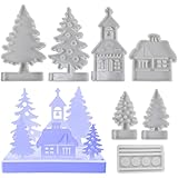 Moldes de Navidad | Moldes para velas de aromaterapia para el hogar Árbol de Navidad | Molde de silicona versátil para resina yeso Artesanía Aromaterapia