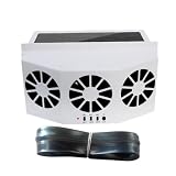 Enhanced Driving Experience: Our Solar Car Exhaust Fan features 3 outlets