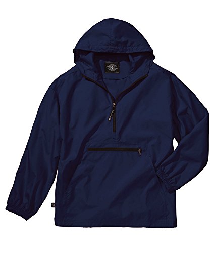 Image of Charles River Apparel Youth Pack-N-Go Pullover, Kids Lightweight Packable Water-Resistant Windbreaker