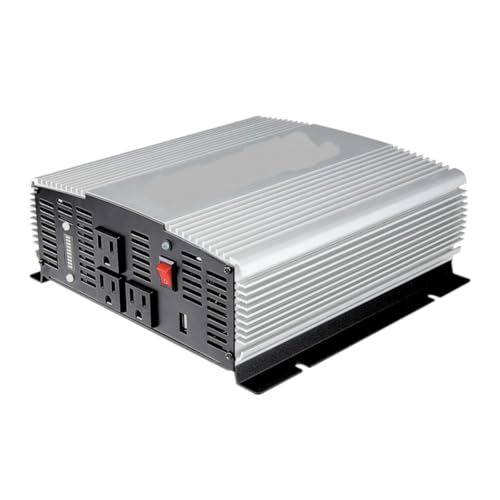 Fits Jupiter 2000 Watt Power Inverter 12V to 120V – 4000W Peak Car Battery Inverter Modified Sine Wave Converter with 3 AC Outlets & USB – Truck RV Camping Emergency Backup