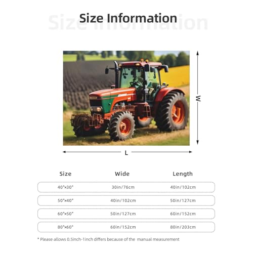 Couverture microfibre tracteur EdWal Company : plaid de lit imprimé léger - 8