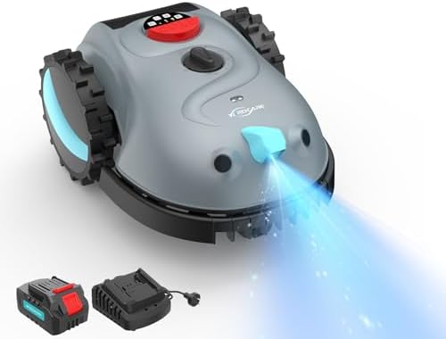 V100 Robot Cortacesped Electrico con Navegación por Visión, Detec...