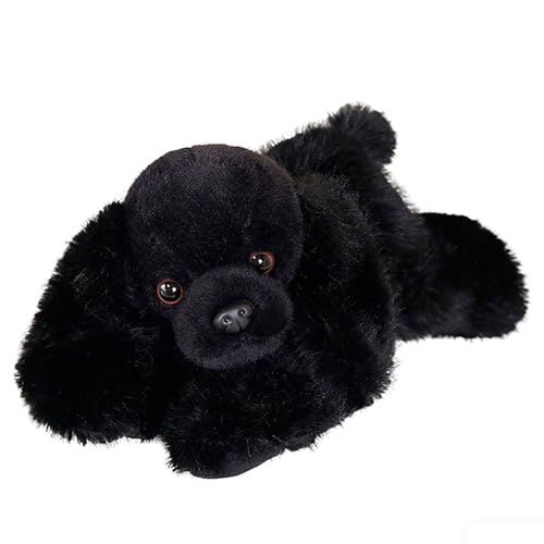 HOMEXYLYL Peluche Caniche, Mignon Chien en Peluche Réaliste avec Fourrure Bouclée pour Cadeaux d'anniversaire de Noël Décoration d'Intérieur pour Enfants...