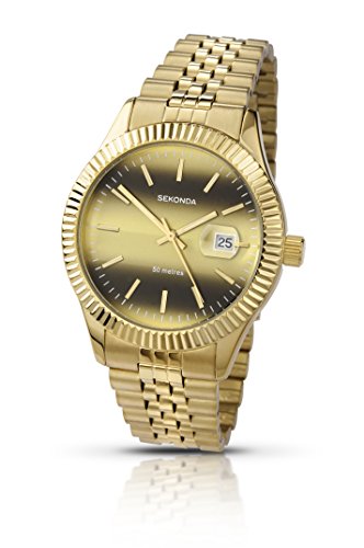 ایگرد | قیمت و خرید Sekonda Men's Quartz Watch with Gold Dial Analogue  Display and Gold Stainless Steel Bracelet 3330.27