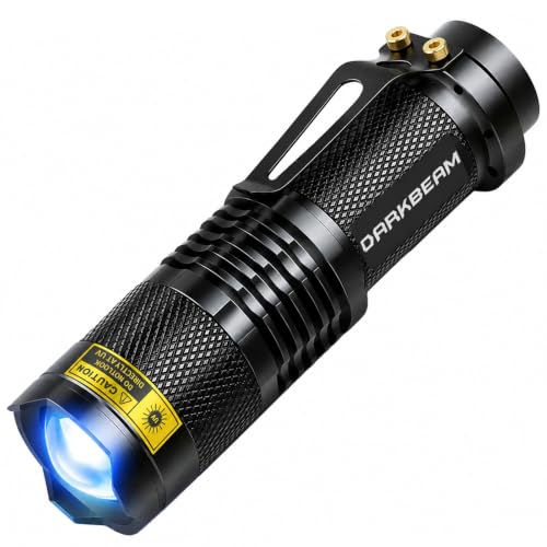 UV365nmライトウッドのランプDARKBEAMブラックライト紫外線懐中電灯LEDポータブルミニハンドヘルドトーチ検出器犬用尿ペット汚れ370nm偽造防止識別、樹脂硬化