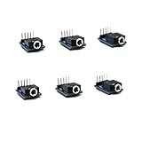 Treedix 6pcs 3.5mm Female Audio Jack Breakout Board Plastic PCB Mount 5-Pin Stereo Socket Audio Connector