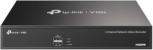 TP-Link VIGI NVR1004H Grabador H.265+ 4 C 1x10-100 1xHDMI