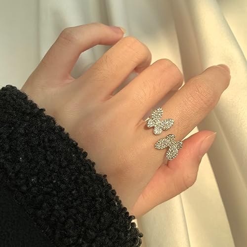 DY120172-S-W-BF Stacking Eternity Wedding Ring Set 925 Jade Heart Rings Jewelry Women Adjustable Engagement Sterling Silver Ring3