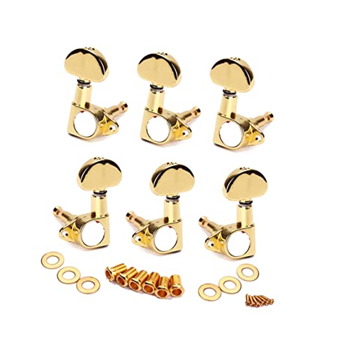 ERINGOGO Tuning Machine Heads 6 Pack Metal Tuners Guitar Tuning Pegs Suitable for Electric Acoustic Guitars