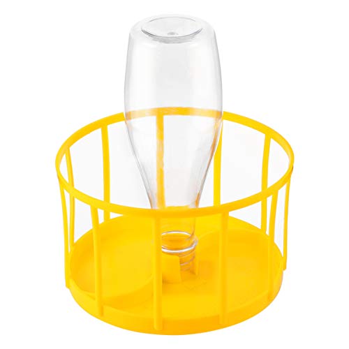 CIYODO Lizard Turtle Water Feeder Reptile Pet Water Feeder with Detachable Design for Tortoise Frog and Lizard Convenient and Feeding Supplies Yellow