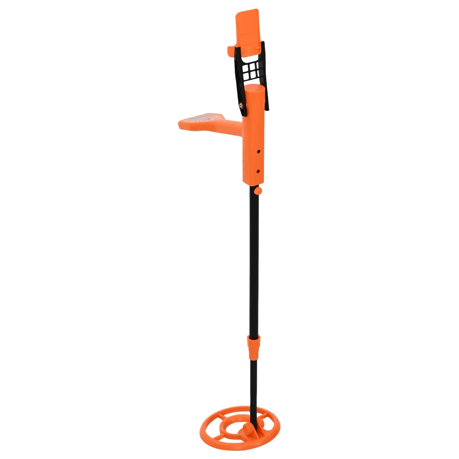 Wykrywacz metalu dla dzieci początkujących z wyświetlaczem LCD, wodoszczelna cewka wyszukiwania 19 cm, regulowany uchwyt 85-113 cm, 2 tryby wyszukiwania skarbów