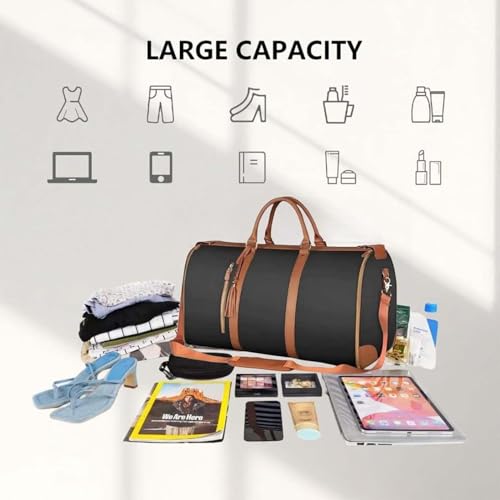 Anna Finds Travel Bag, Foldable Clothing Travel Bag for Women with Shoes Compartment and Wet Pocket (Pink)3