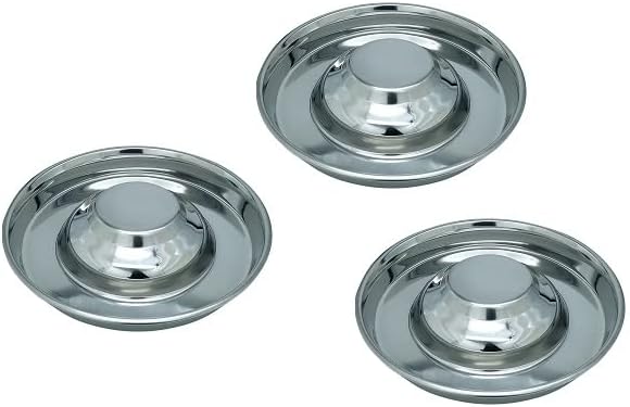 ロイヤルサファイアステンレススチール子犬ボウル、子犬フードボウル、小型犬用子犬ボウル、11.4インチ、子犬ソーサー、子犬用品、子犬フ