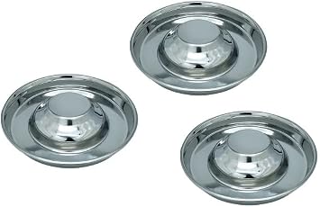 Royal sapphire Stainless Steel Puppy Bowl,Puppy Food Bowl,Puppy Bowl for Small Dogs,11.4,Puppy Saucer,Puppy Supplies,Puppy Feeder,Puppy Feeding Bowls for Litters Three Piece
