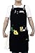 Life Flavor Heavy Duty Canvas Work Apron,Tool Pockets, Back Straps Adjustable（black）