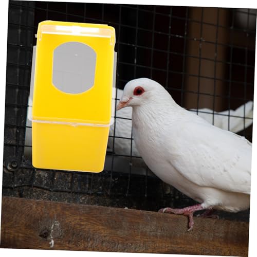 Toddmomy 2 Stück Teiliges Hängendes Tauben Futternapf aus Robustem Kunststoff Futterfreundlich Gestaltet Einfach zu Reinigen für Vogelkäfige und Taubenhaltung Praktische Futter und