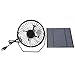 Produktbild Alomejor Mini Fan Solar Panel Powered USB Lüfter Green Energy 2.5W Kühlung Lüftung für Reisen