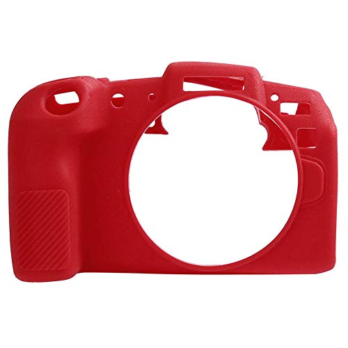 Easy Hood Camera Case Compatible With Canon Eos Rp Mirrorless Digital Camera, Anti-Scratch Soft Silicone Rubber Texture Surface Housing Case Shell Protective Cover Skin Protector (Red) #TOP6