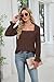 UNCOOYEE Blouses for Women Dressy Casual Work Going Out Eyelet Square Neck Puff Long Sleeve Embroidered Lace Crochet Boho Tops Trendy Fall Fashion 2025 Chocolate Medium