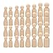 Hoshisea 40 Pupazzi di Famiglia in Legno Dipinto, Famiglia, Figurine in Legno Uomo, Cono in Legno Fai-da-Te per Pittura, Artigianato, Vita, Matrimonio, Decorazione di Compleanno