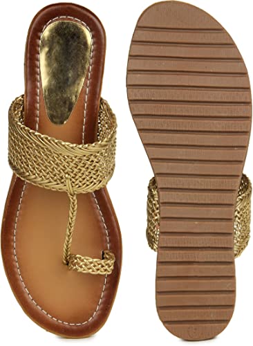 Image of Shoetopia Women's Flat Kolhapuris