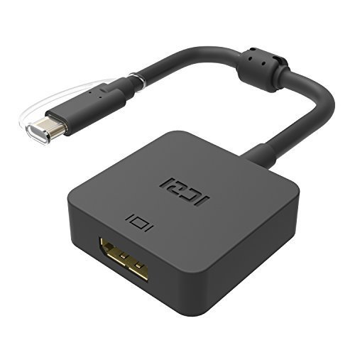 ICZI USB Type C to DisplayPort Adapter, USB-C to DP Ultra HD 4K Adapter for MacBook 12inch, Google ChromeBook Pixel and More Black