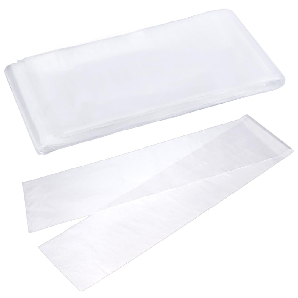 PH PandaHall 100x15cm Bustine in Plastica Trasparente Lungo Sacchetti di Polietilene, 100pz Buste Protettive Sacchetto di Stoccaggio Arte per Riporre Dipinti Opere d'Arte Maniche Poster