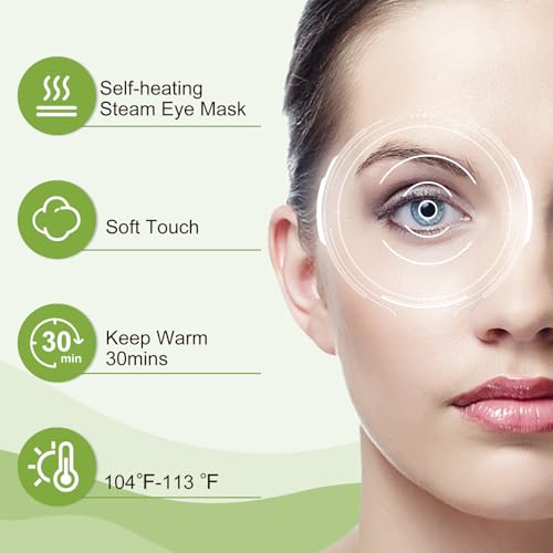 Máscara de ojos secos con calor de vapor autocalentada desechable 6