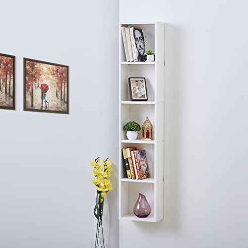 Image of Home Centre Helios Reynan White Engineered Wood Open Book Shelf
