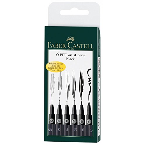Feutre PITT artist pen noir Faber-Castell 167116 stylo encre de Chine dessin calligraphie