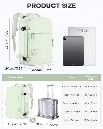 Image of coofay Vacuum Backpack Travel with Pump Vacpack Travel Backpack with Vacuum System Compression Backpacks
