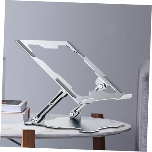 Soporte ajustable para laptop de metal color plata miniatura 5