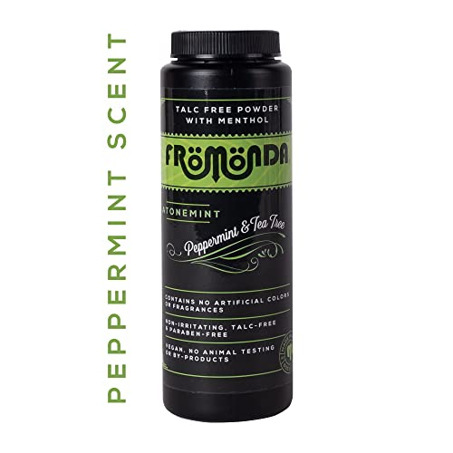 Fromonda Talc Free Body Powder (AtoneMint) Menthol, Peppermint & Tea Tree (5 oz, 1-Pack)