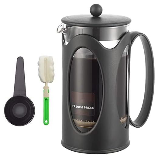 Fransk press kaffebryggare, maximal smak kaffebryggare med rostfritt stålfilter, perfekt för kaffe älskare gåva morgon kaffe, 1000ml