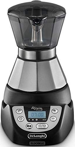 De'Longhi Alicia PLUS EMKP 21.B Electric Moka Coffee Maker, angled front view